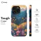 Painted Landscape Flower Meadow Mountain Forest Sky iPhone SE 2022 Phone Case - Image 5