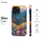 Painted Landscape Flower Meadow Mountain Forest Sky iPhone SE 2022 Phone Case - Image 6