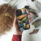 Painted Landscape Flower Meadow Mountain Forest Sky iPhone SE 2022 Phone Case - Image 2