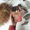 Pig with Bird Nest iPhone SE 2022 Phone Case - Image 2