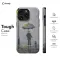 Rainy Men with Umbrella and Dog in Leash iPhone SE 2022 Phone Case - Image 5