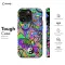 Retro Groovy Hippie Floral Rainbow Trippy iPhone SE 2022 Phone Case - Image 5