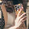 Retro Groovy Hippie Floral Rainbow Trippy iPhone SE 2022 Phone Case - Image 4