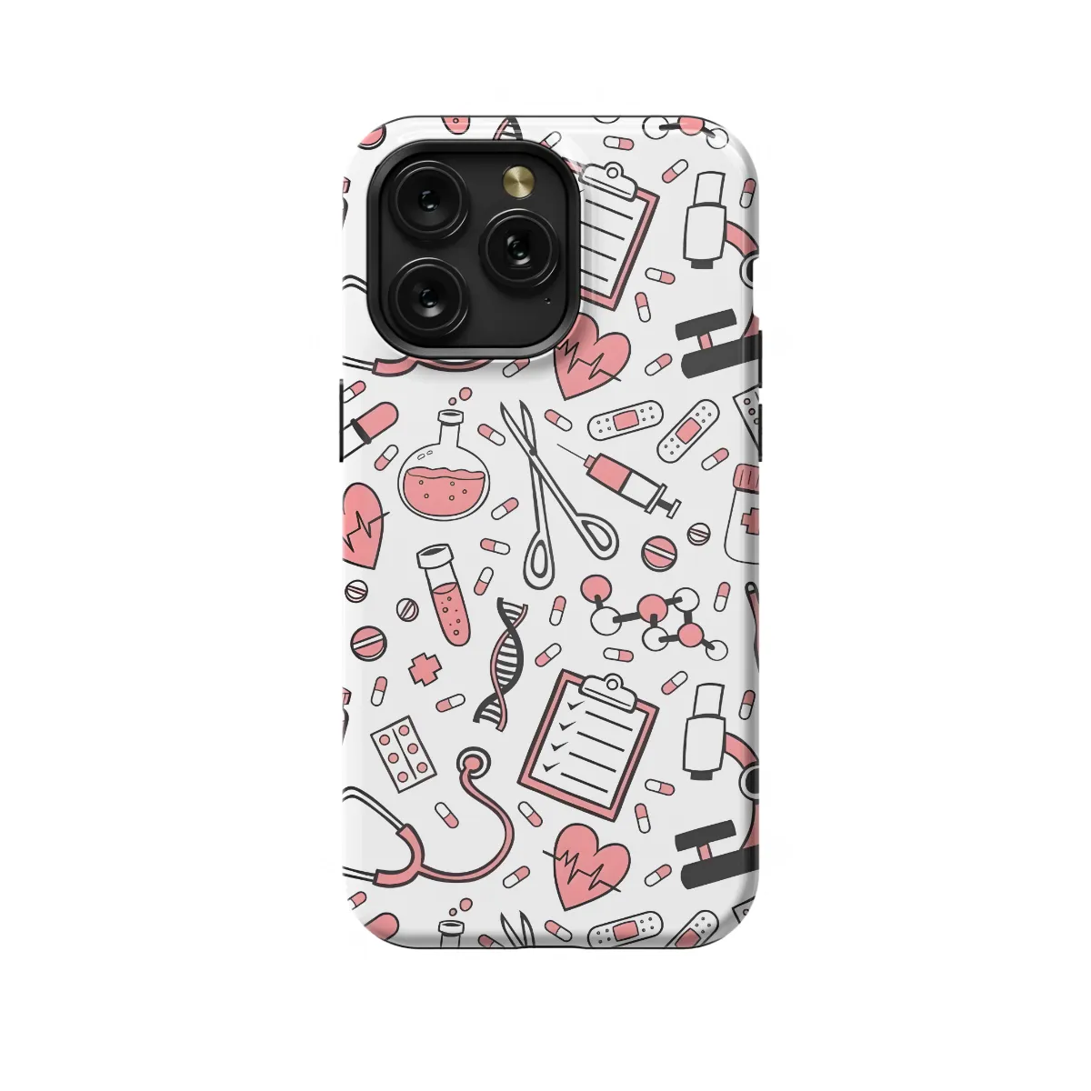 Seamless Anatomy Nurse iPhone SE 2022 Phone Case - Image 1