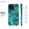 Topographic Map Marble Black and iPhone SE 2022 Phone Case - Image 6
