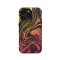 Topographic Map Marble Ombre Yellow and iPhone SE 2022 Phone Case - Image 1
