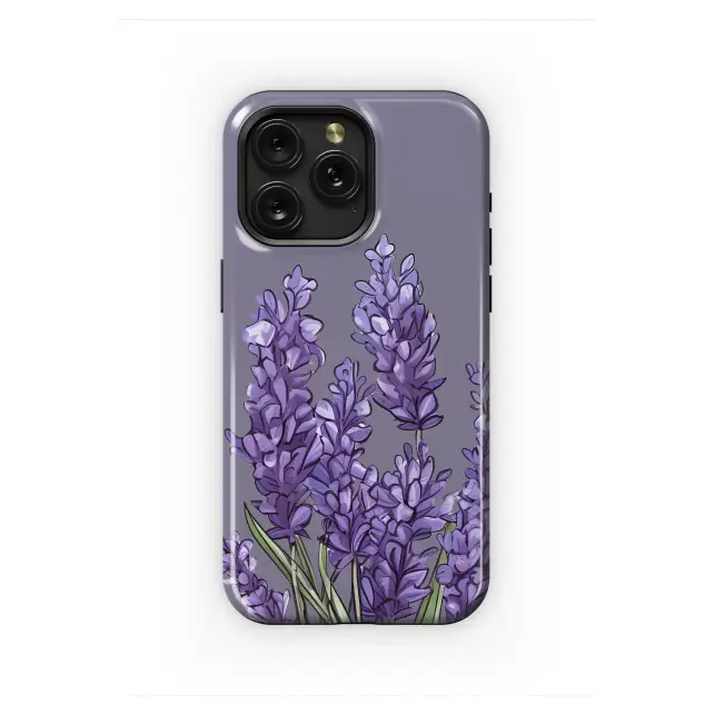 iPhone SE 2024 Serene Lavender Garden Botanical Art Phone Case