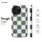 iPhone X Blue Checkered Phone Case - Image 5