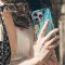 iPhone X Blue Golden Wave Phone Case - Image 4