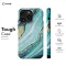 iPhone X Blue Golden Wave Phone Case - Image 5