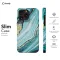 iPhone X Blue Golden Wave Phone Case - Image 6