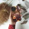 iPhone X Book Lover White Red Cat in Library Phone Case - Image 2