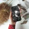 iPhone X Dark Witchy Skeleton Skull Flower Phone Case - Image 2