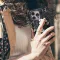 iPhone X Dark Witchy Skeleton Skull Flower Phone Case - Image 4