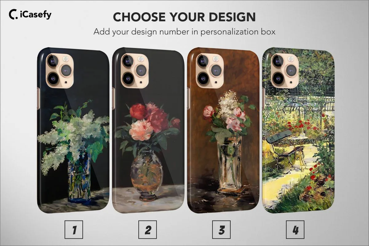 iPhone X Edouard Manet Aesthetic Art Impressionism II Phone Case - Image 1