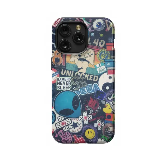 iPhone X Kawaii Gamer Art Cases: Retro Pastel Cozy Lofi Anime Aesthetic Phone Case