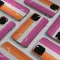 iPhone X LGBT+ Lesbian Subtle Lineart Pride , Bi Aesthetic Wavy Paint Phone Case - Image 6