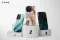 iPhone X Marble Glitter Cyan Black Gold Phone Case - Image 1