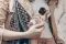 iPhone X Marble Glitter Cyan Black Gold Phone Case - Image 3