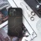 iPhone X Orange Grey Topographic Phone Case - Image 3