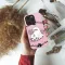 iPhone X Pink Flower Cute Ghost Halloween Phone Case - Image 2