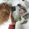 iPhone X Rainy Girl with Umbrella Phone Case - Image 2