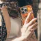 iPhone X Retro Groovy Hippie Floral Rainbow Trippy s Phone Case - Image 4