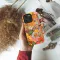 iPhone X Retro Groovy Hippie Floral Rainbow Trippy Phone Case - Image 2