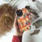 iPhone X Retro Groovy Hippie Floral Rainbow Trippy Phone Case - Image 2