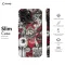 iPhone X Screepy Collage Red Eye Witchy Phone Case - Image 6
