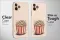 iPhone X Snack Popcorn Burger Fast Food Aesthetic Phone Case - Image 2