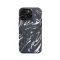 iPhone X Topographic Map Marble Black and Phone Case - Image 1