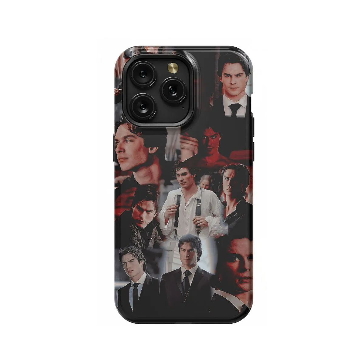 iPhone X TVD The Vampire Diaries Damon Salvatore Collage # Phone Case - Image 1