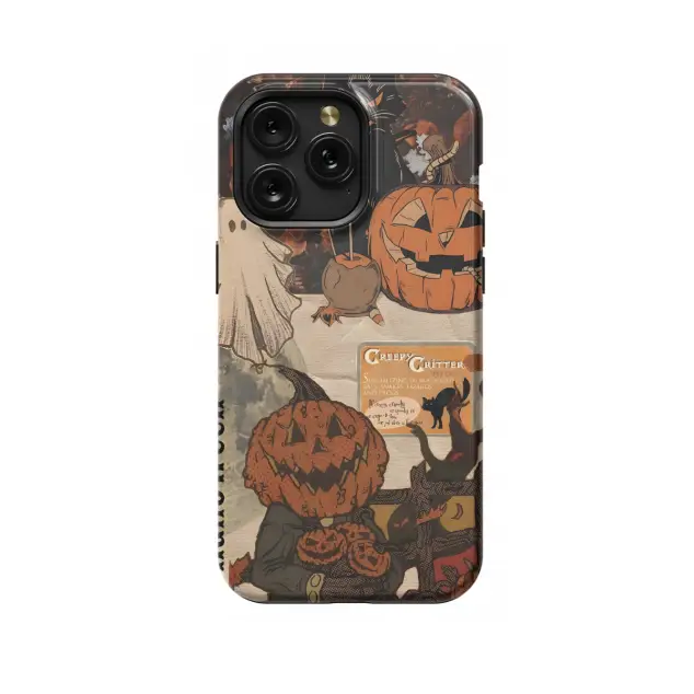 iPhone X Vintage Collage Halloween Phone Case