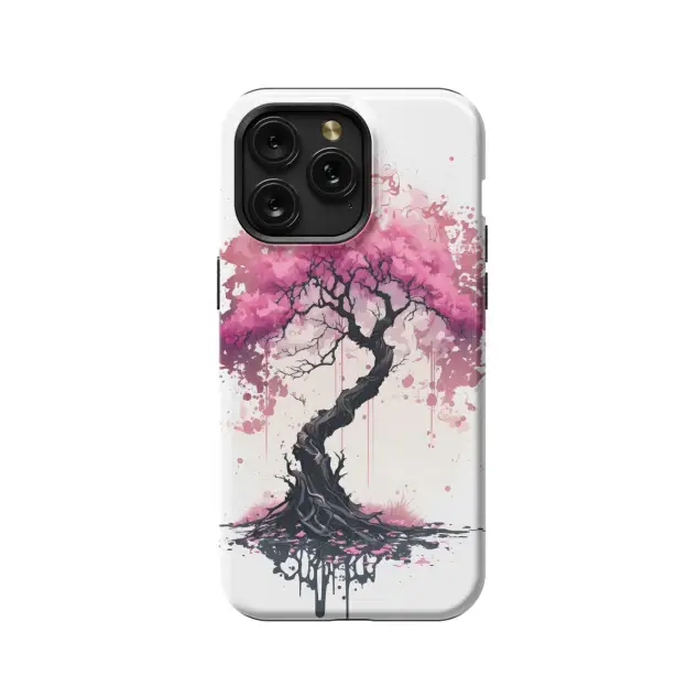 iPhone X Watercolor Japanese Cherry Phone Case