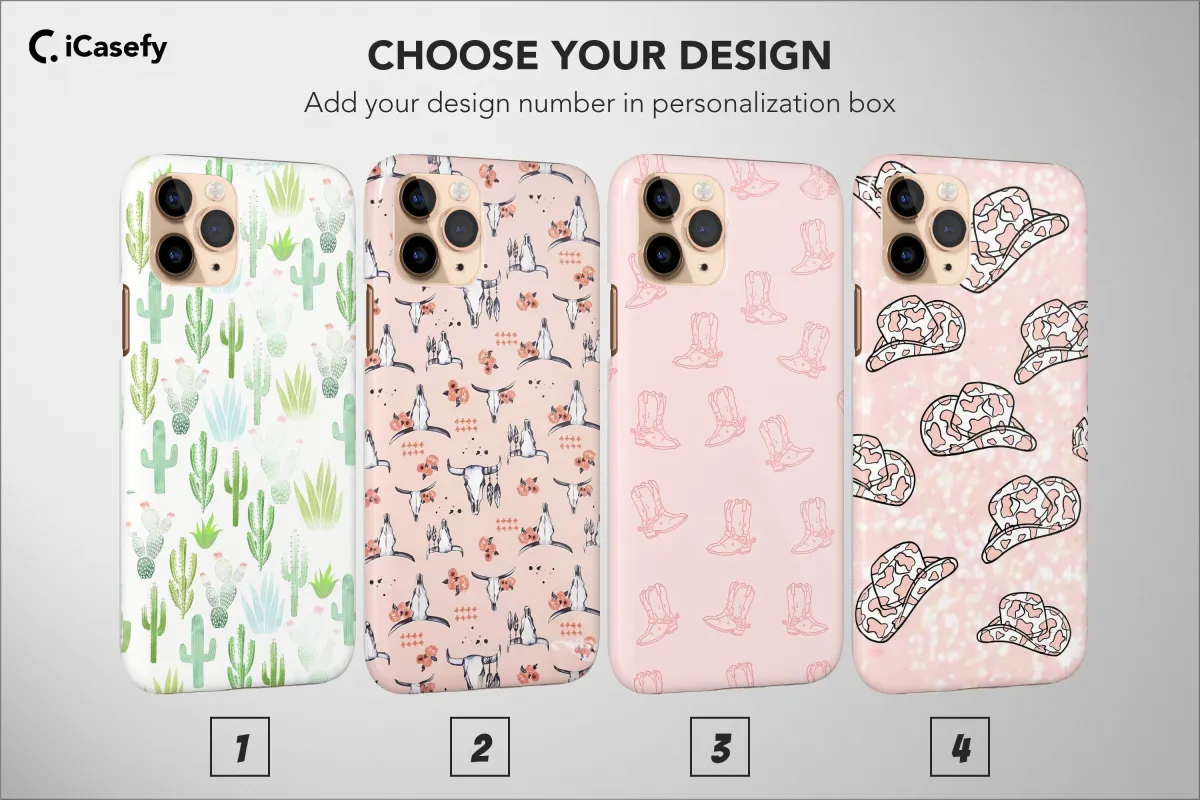 iPhone X Western Country Cowgirl Aesthetic Cowboy Phone Case - Image 1