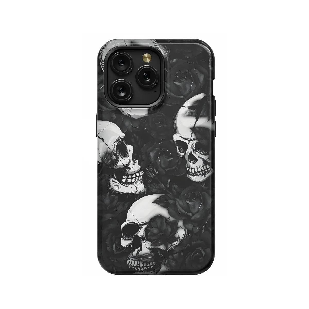 iPhone X Witchy Dark Skull Phone Case - Image 1