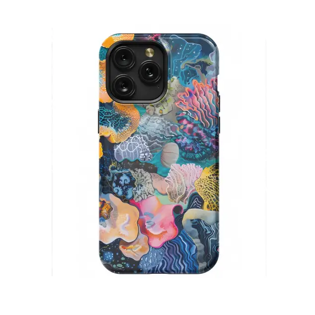 iPhone Xr Watercolor Abstract Coral Reef Phone Case