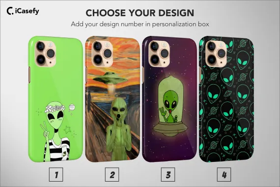 Alien Aesthetic Collage Space Green iPhone Xs Max Phone Case - Image 1