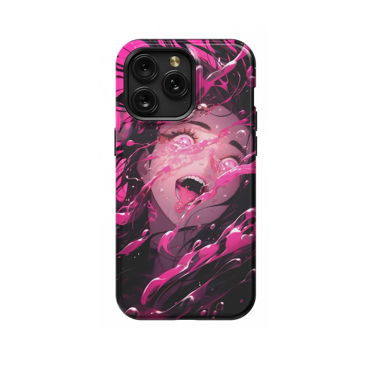 Anime Pink Girl iPhone Xs Max Phone Case - Image 1