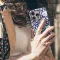 iPhone Xs Max Blue Watercolor Floral William Phone Case - Image 4