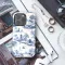 Blue Windmill House Trees Toile De Jouy iPhone Xs Max Phone Case - Image 3
