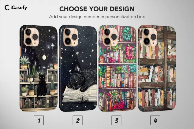 iPhone Xs Max Book Lover Celestial Black Cat Phone Case