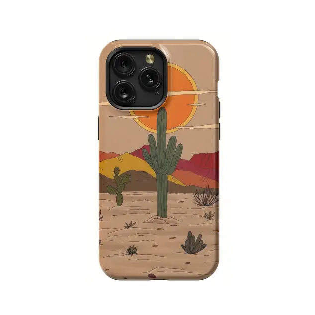 iPhone Xs Max Cactus Western Landscape Desert Phone Case