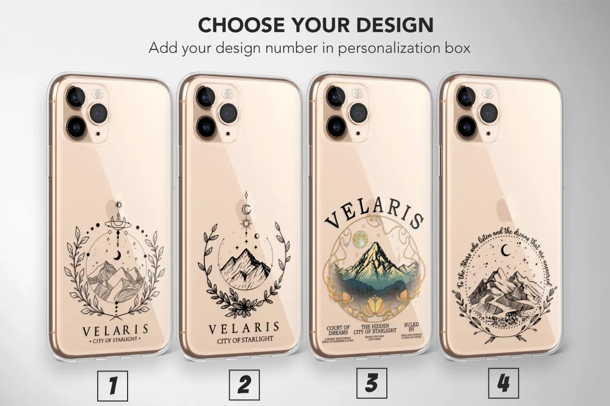 Clear Night Court Acotar Acomaf iPhone Xs Max Phone Case - Image 1