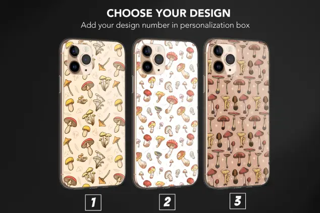iPhone Xs Max Cottagecore Mushrooms , Cute Nature Fungi Phone Case