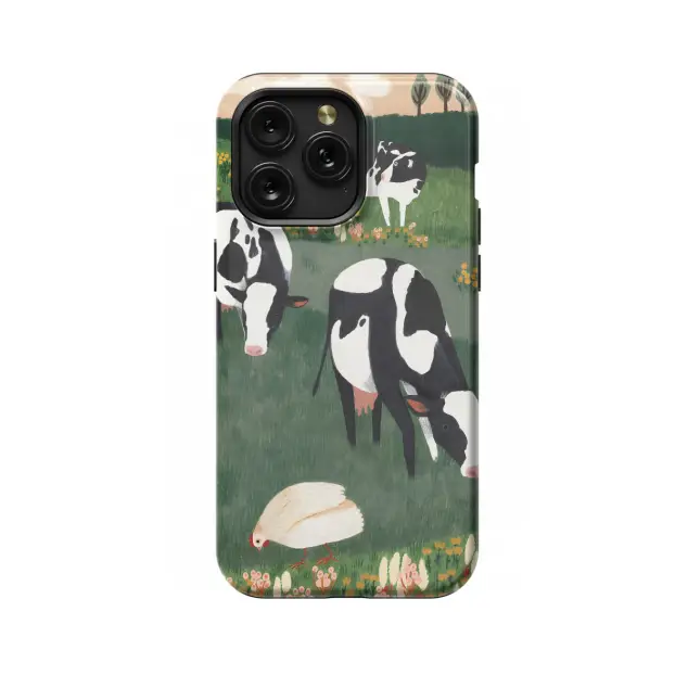 iPhone Xs Max Cow and chicken Phone Case