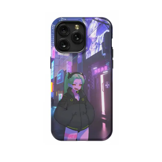 iPhone Xs Max Cyberpunk Edgerunners Anime Rebecca Phone Case