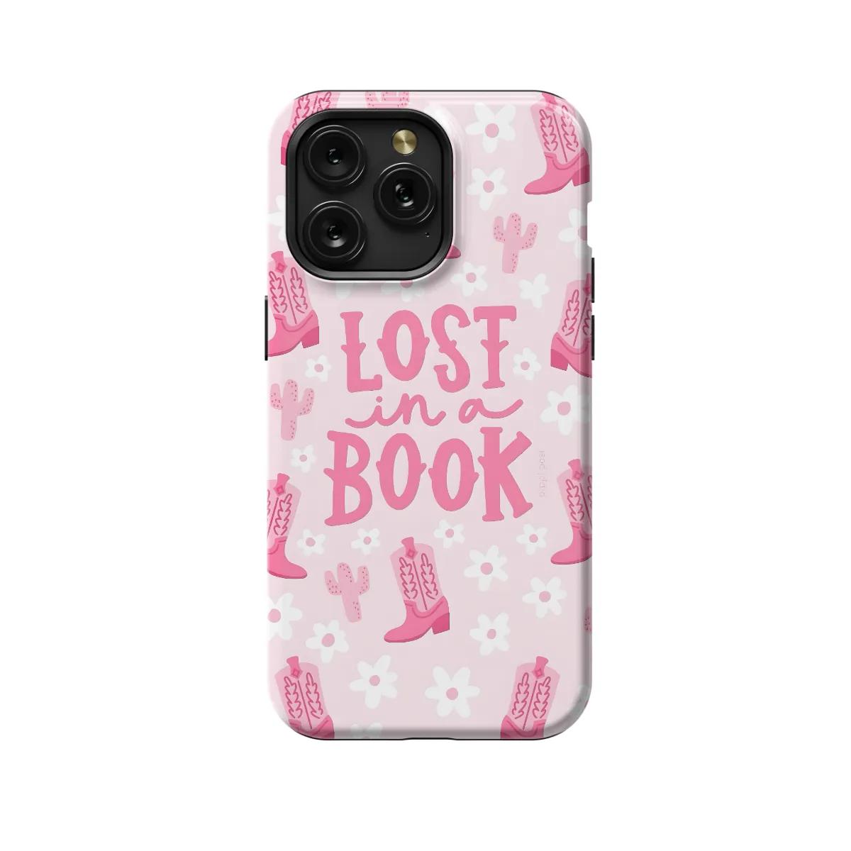 Daisy Western Pink Lost in a Book iPhone Xs Max Phone Case - Image 1