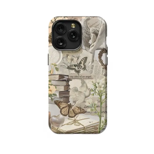 iPhone Xs Max Fairycore Aesthetic Cottagecore Angel Collage Phone Case